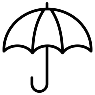 Kolayca değiştirebilen veya düzenleyebilen Şemsiye İzole Vektör simgesi