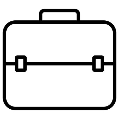 Kolayca düzenleyebilen ve düzenleyebilen Evrak Çantası İzole Vektör simgesi