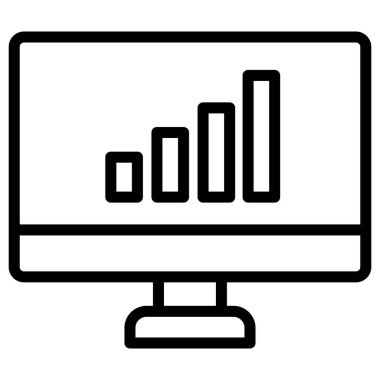 İş İstatistikleri Kolayca düzenleyebilen ve düzenleyebilen izole edilmiş Vektör simgesi