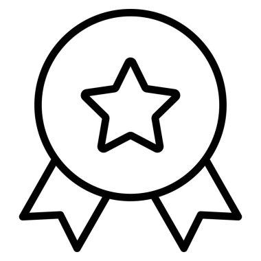 Yıldız rozeti izole edilmiş Vektör simgesi kolayca düzenlenebilir ya da değiştirilebilir