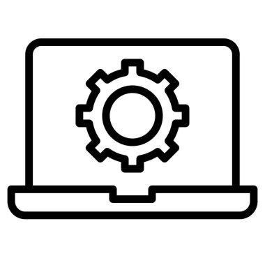 Sistem Yapılandırması Kolayca düzenleyebilen ve düzenleyebilen izole edilmiş Vektör simgesi