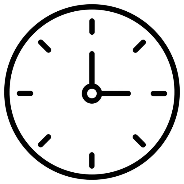 Relógio Isolado Ícone Vetor Que Pode Facilmente Modificar Editar — Vetor de Stock