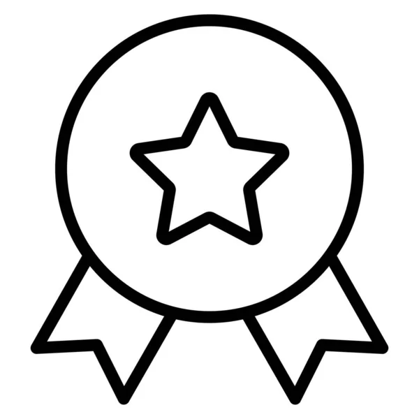 Star Badge Isolato Icona Vettoriale Che Può Facilmente Modificare Modificare — Vettoriale Stock