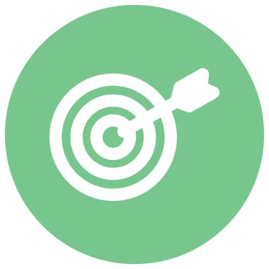 İş Hedefi İzole Vektör simgesi Kolayca düzenlenebilir ya da değiştirilebilir