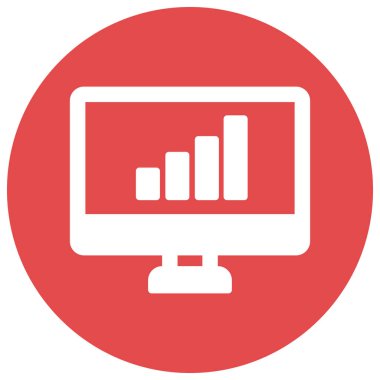 İş İstatistikleri Kolayca düzenleyebilen ve düzenleyebilen izole edilmiş Vektör simgesi