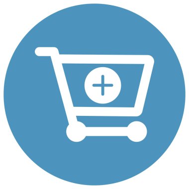 Kolayca düzenleyebilen veya düzenleyebilen Cart İzole Vektör simgesi ekle