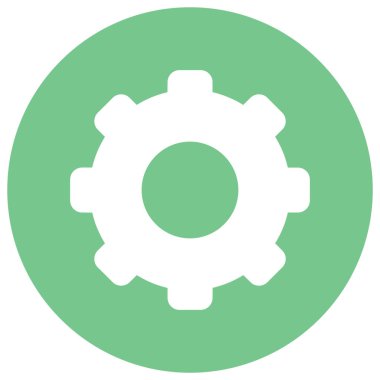 Cogwheel izole Vektör simgesi kolayca düzenleyebilir ya da değiştirebilir