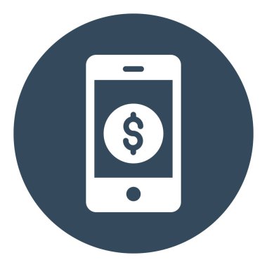 Çevrimiçi kazanç sağlayan izole vektör simgesi kolayca değiştirilebilir veya düzenlenebilir