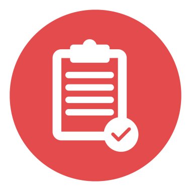 Onaylanmış Liste İzole Vektör simgesi Kolayca değiştirilebilir veya düzenlenebilir