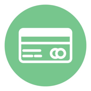 Kolayca düzenleyebilen veya düzenleyebilen kredi kartı izole edilmiş Vektör simgesi