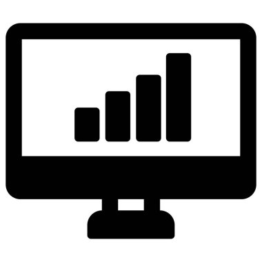 İş İstatistikleri Kolayca düzenleyebilen ve düzenleyebilen izole edilmiş Vektör simgesi