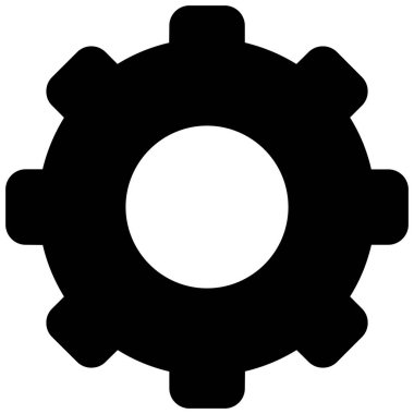 Cogwheel izole Vektör simgesi kolayca düzenleyebilir ya da değiştirebilir