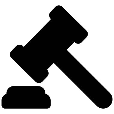 Yargıç Tokmak Vektör simgesini izole etti. Bu simge kolayca değiştirilebilir ya da düzenlenebilir