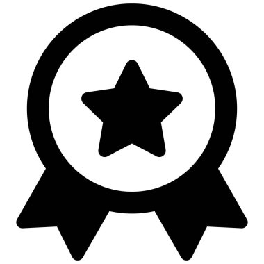 Yıldız rozeti izole edilmiş Vektör simgesi kolayca düzenlenebilir ya da değiştirilebilir