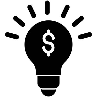 İş fikirleri, kolayca düzenleyebilen ya da düzenleyebilen izole edilmiş Vektör simgesi