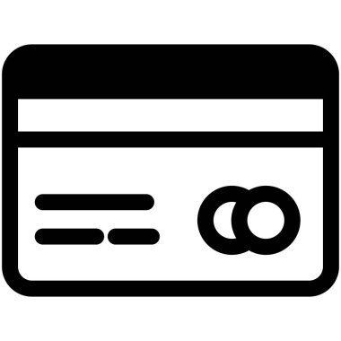 Kolayca düzenleyebilen veya düzenleyebilen kredi kartı izole edilmiş Vektör simgesi