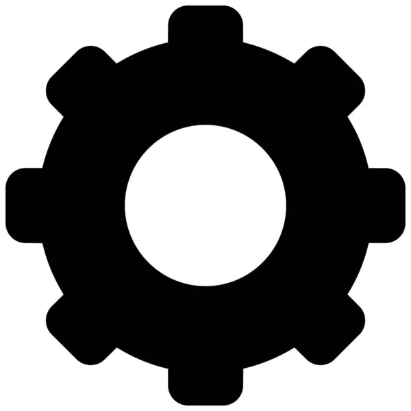 Cogwheel Isolated Vector Ícone Que Pode Facilmente Modificar Editar — Vetor de Stock