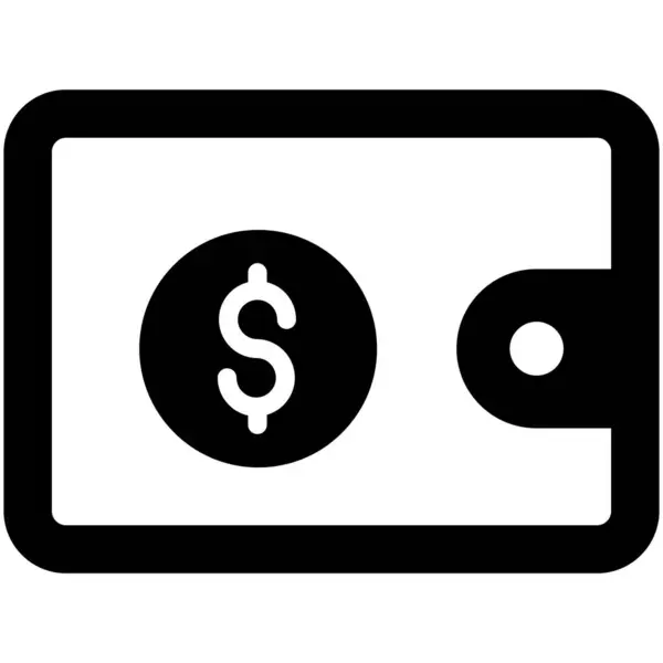 Money Wallet Isolated Vector Icon Which Can Easily Modify Edit — Stock Vector