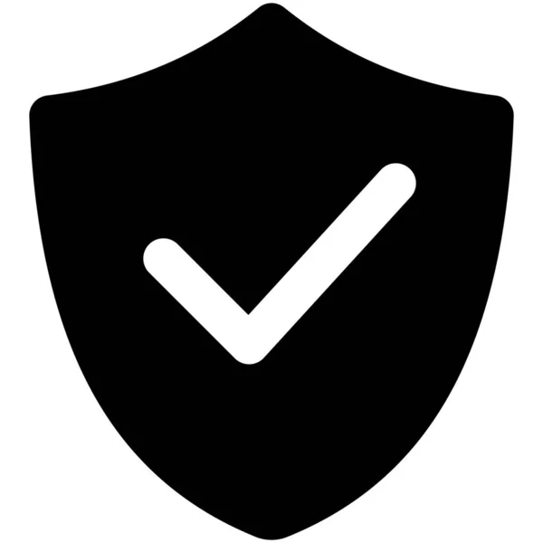 Escudo Protección Icono Vector Aislado Que Puede Modificar Editar Fácilmente — Vector de stock