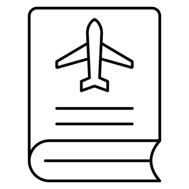 Seyahat Kılavuzu İzole Vektör simgesi Kolayca düzenlenebilir veya değiştirilebilir