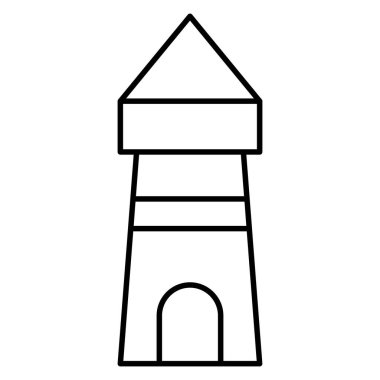  Deniz feneri izole edilmiş vektör simgesi kolayca değiştirilebilir veya düzenlenebilir