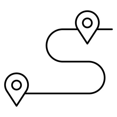 Kolayca düzenleyebilen ve değiştirebilen izole edilmiş vektör simgesini yönlendir