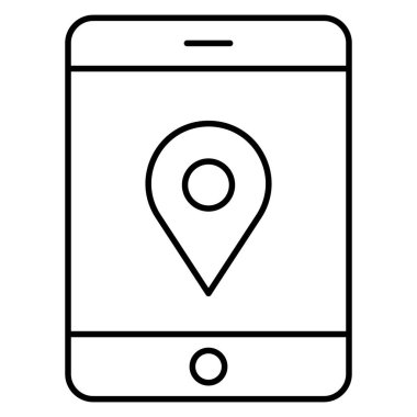 Aygıt konumu izole edilmiş Vektör simgesi kolayca düzenleyebilir ya da değiştirebilir