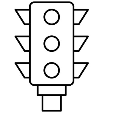 Trafik ışığı izole edilmiş Vektör simgesi kolayca düzenleyebilir ya da değiştirebilir