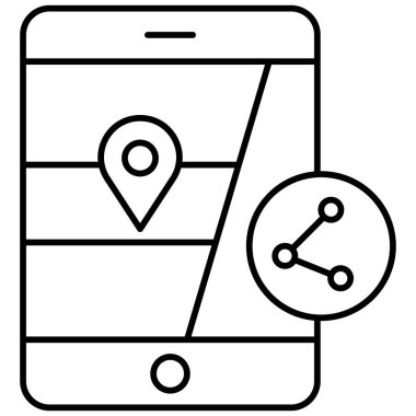 Kolayca değiştirilebilen veya düzenlenebilen izole edilmiş vektör simgesini paylaş