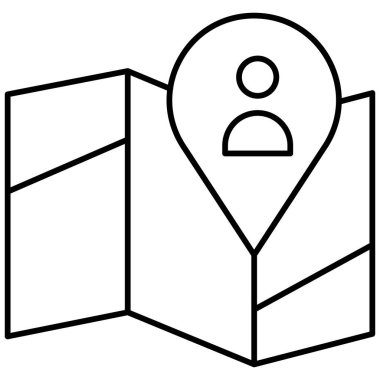 Kullanıcı konumu izole Vektör simgesi kolayca düzenleyebilir ya da değiştirebilir