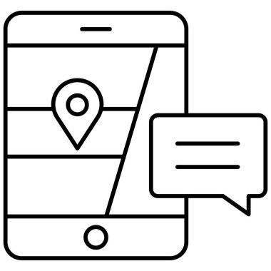 Konuşma konumu izole edilmiş Vektör simgesi kolayca düzenleyebilir ya da değiştirebilir