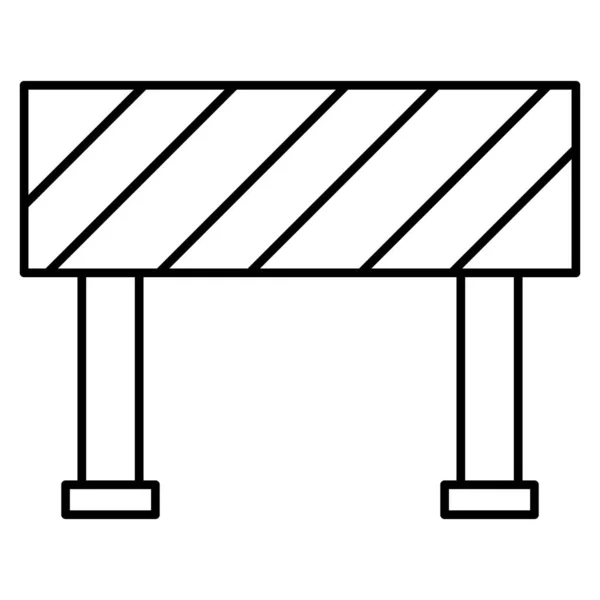 Barrière Routière Isolée Icône Vectorielle Qui Peut Facilement Modifier Modifier — Image vectorielle