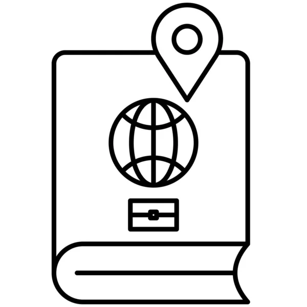 Passeport Isolated Icône Vectorielle Qui Peut Facilement Modifier Modifier — Image vectorielle