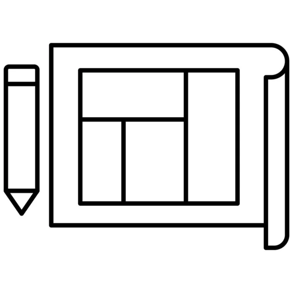 Архітектура Ізольовані Векторні Піктограми Які Можуть Легко Змінювати Або Редагувати — стоковий вектор