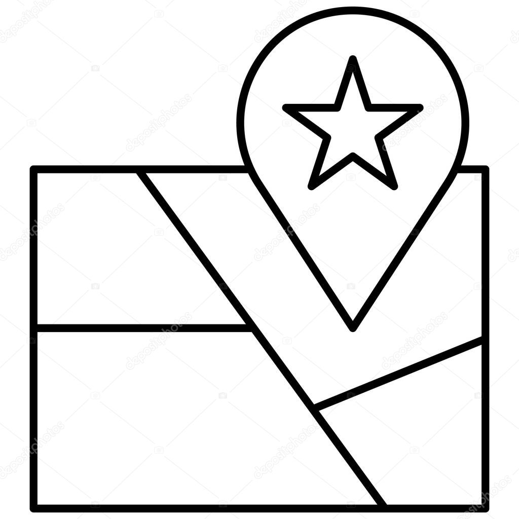 Favourite location Isolated Vector icon which can easily modify or edit