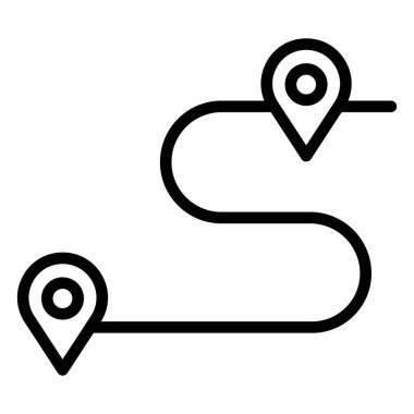 Kolayca düzenleyebilen ve değiştirebilen izole edilmiş vektör simgesini yönlendir