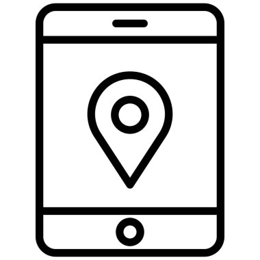 Aygıt konumu izole edilmiş Vektör simgesi kolayca düzenleyebilir ya da değiştirebilir