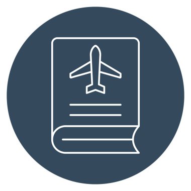 Seyahat Kılavuzu İzole Vektör simgesi Kolayca düzenlenebilir veya değiştirilebilir