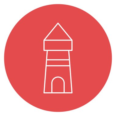  Deniz feneri izole edilmiş vektör simgesi kolayca değiştirilebilir veya düzenlenebilir