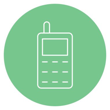 Cep telefonu izole edilmiş vektör simgesi kolayca değiştirilebilir ya da düzenlenebilir