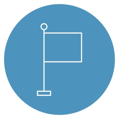 Kolayca düzenleyebilen ve düzenleyebilen izole edilmiş bayrak vektör simgesi