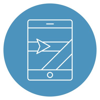 Mobil GPS izole edilmiş Vektör simgesi kolayca düzenleyebilir ya da değiştirebilir