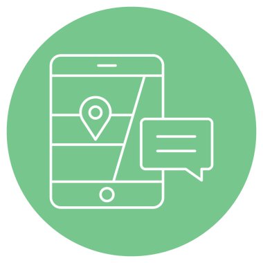 Konuşma konumu izole edilmiş Vektör simgesi kolayca düzenleyebilir ya da değiştirebilir