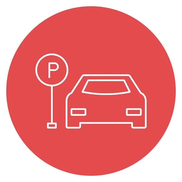 Parking Odizolowana Ikona Wektora Która Może Łatwo Modyfikować Lub Edytować — Wektor stockowy