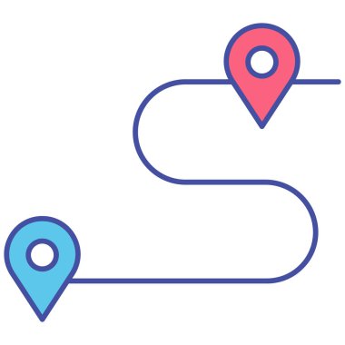 Kolayca düzenleyebilen ve değiştirebilen izole edilmiş vektör simgesini yönlendir