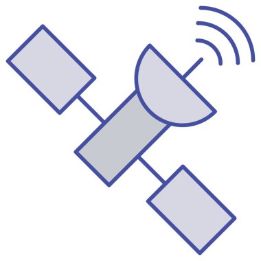 Kolayca düzenleyebilen ya da düzenleyebilen Uydu İzole Vektör simgesi