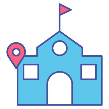 Çevrimiçi GPS izole edilmiş Vektör simgesi kolayca düzenleyebilir veya değiştirebilir