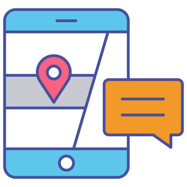 Konuşma konumu izole edilmiş Vektör simgesi kolayca düzenleyebilir ya da değiştirebilir