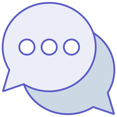 Sohbet kabarcığı izole edilmiş Vektör simgesi kolayca düzenleyebilir ya da değiştirebilir