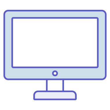 Kolayca değiştirebilen ya da düzenleyebilen LCD izole edilmiş Vektör simgesi